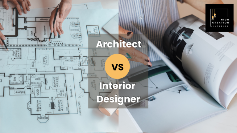 difference between architect and interior designer