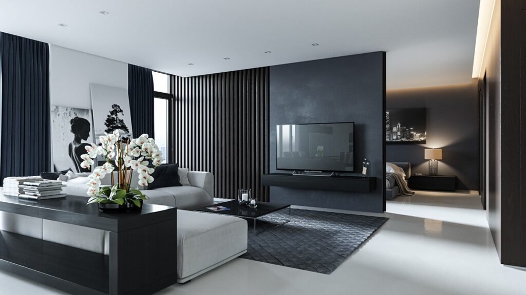 Charcoal gray color interior