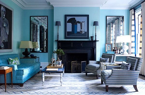 Ocean Blue paint interior